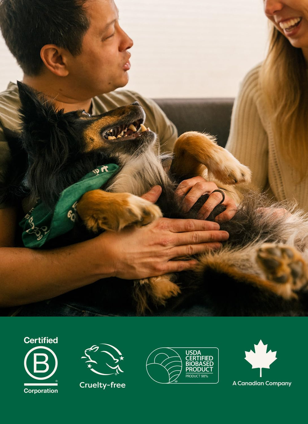 Earth Rated toallitas para perros, libres de crueldad y certificadas B Corp.