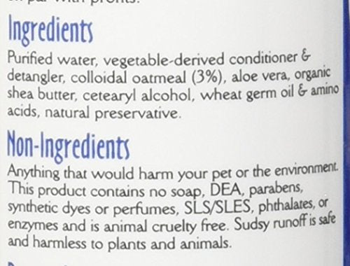 Earthbath acondicionador avena aloe, botella, uso tras baño para pelaje suave
