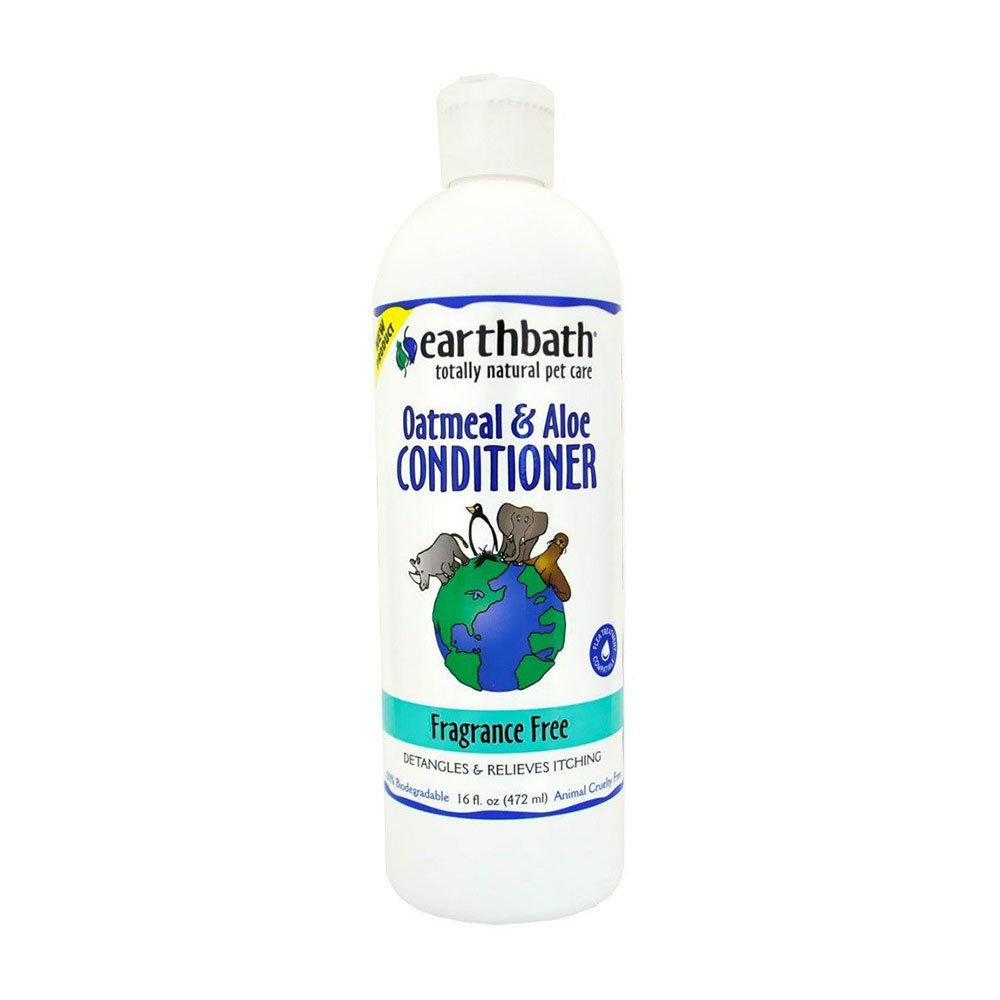 Earthbath acondicionador avena aloe, imagen de paquete, suaviza el pelaje