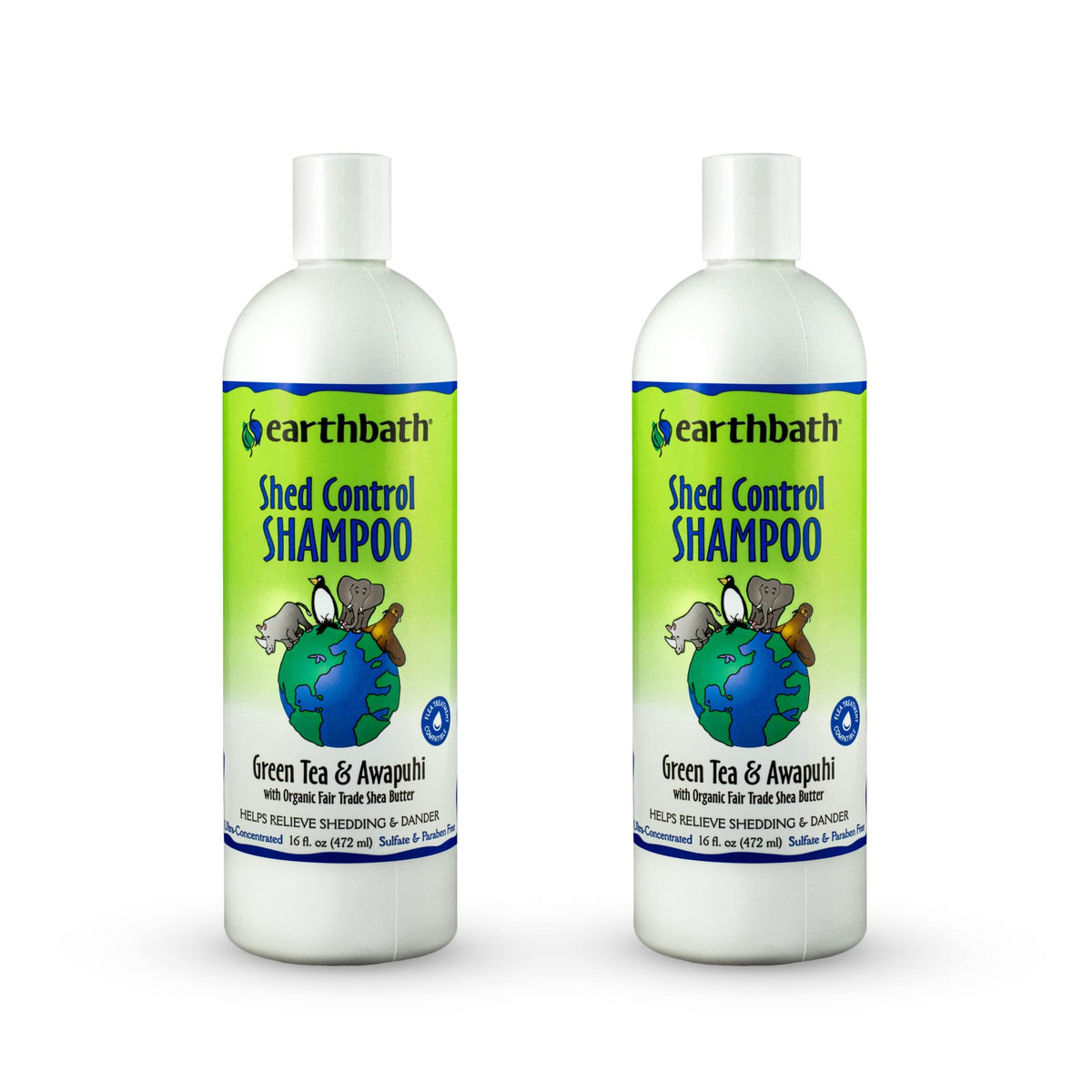 earthbath control de muda para perros y gatos, reduce la caída del pelo