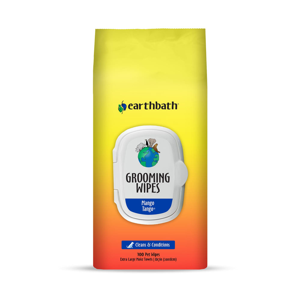Earthbath Mango Tango: toallitas para perros y gatos limpias y perfuman suavemente.