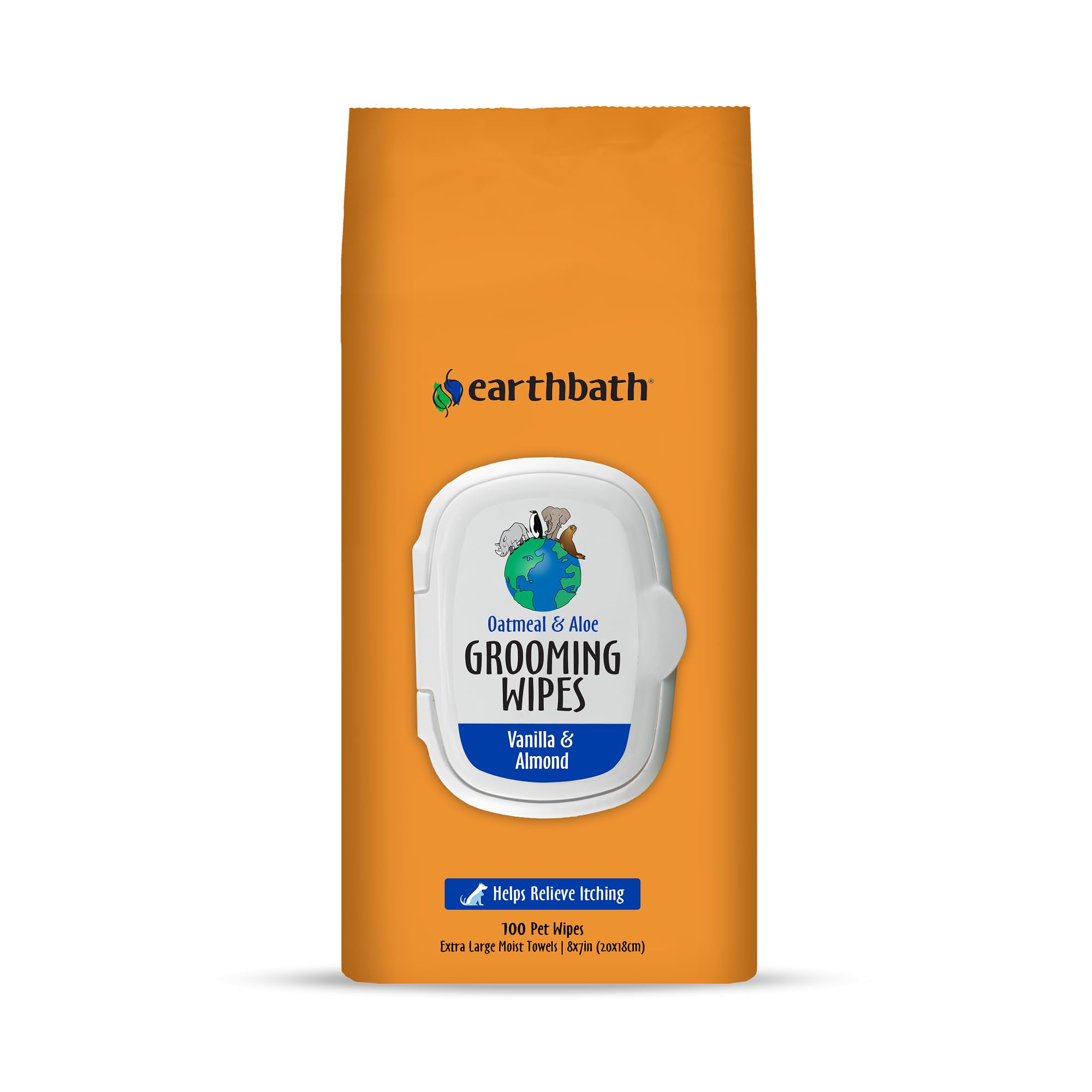 Earthbath, toallitas para perros enfocadas en patas, limpieza suave y refrescante.