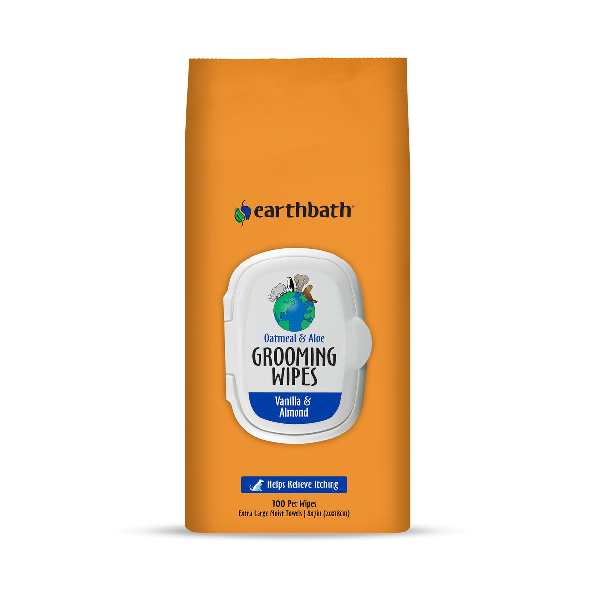 Earthbath, toallitas para perros enfocadas en patas, limpieza suave y refrescante.