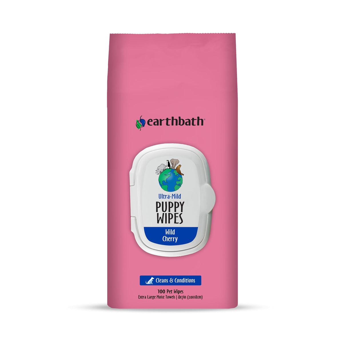 earthbath toallitas para cachorros en empaque limpieza suave