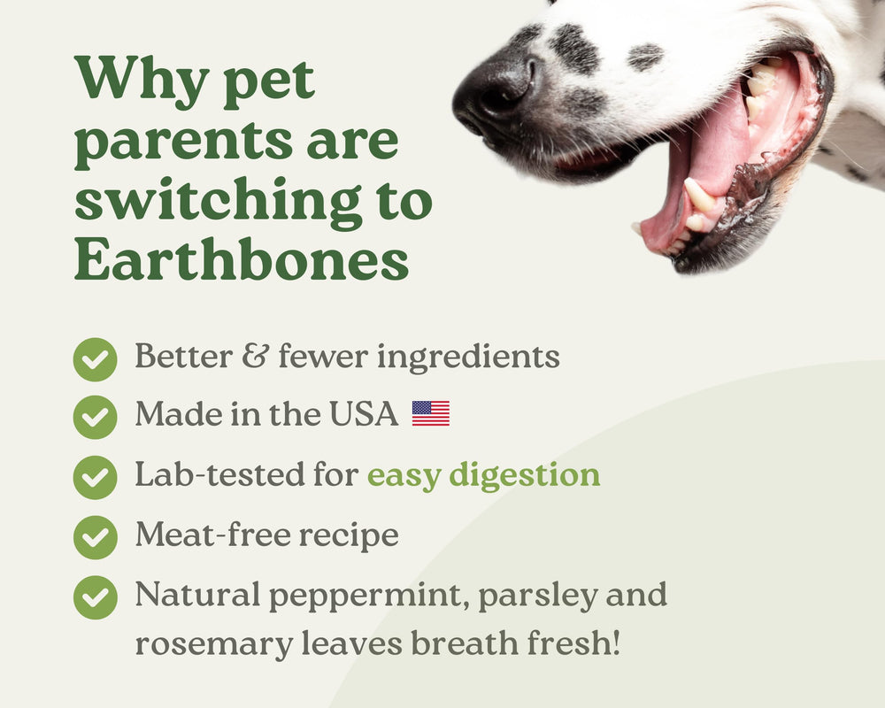 Earthbones sin alérgenos: fórmula vegana suave para estómagos sensibles