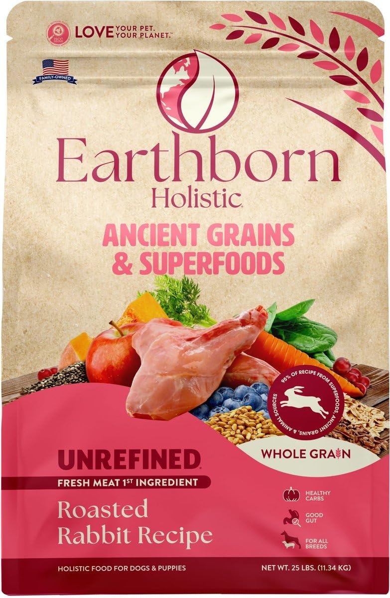Earthborn Holistic fibra natural calabaza para tránsito intestinal saludable