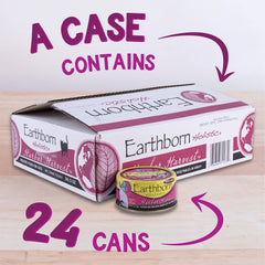 Earthborn Holistic Harbor Harvest, porciones 3 oz para gatos, fáciles de servir.