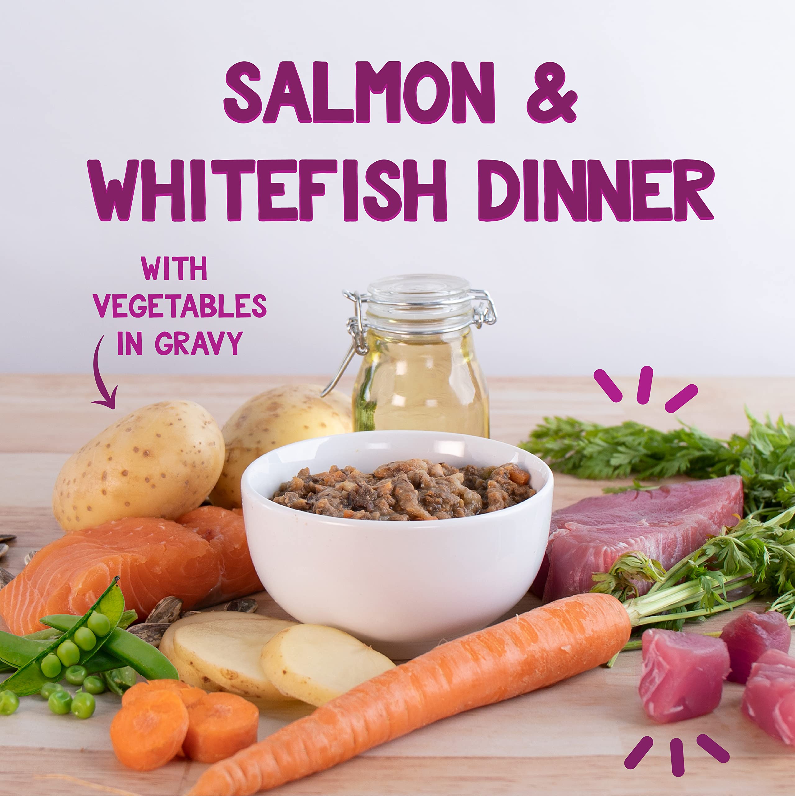 Earthborn Holistic Harbor Harvest: verduras zanahoria y guisantes en la cena.