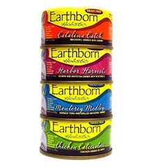 Earthborn Holistic variedad-sabores-gatos-12-latas-3oz para hidratación y nutrición diaria.