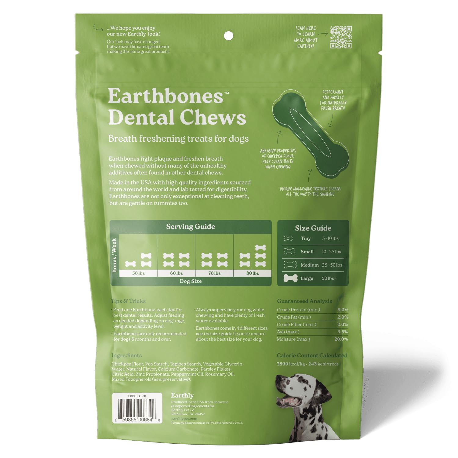 Earthly Earthbones garantía de satisfacción de 90 días