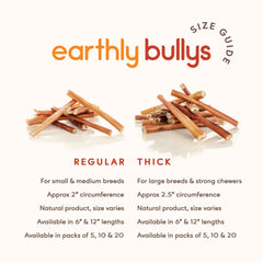 Earthly Maplewood palitos de res ahumados para perro pequeño sabor intenso