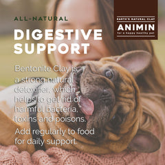 Earth's Living Animin arcilla Bentonita, polvo fino para cuidado digestivo y limpieza suave.