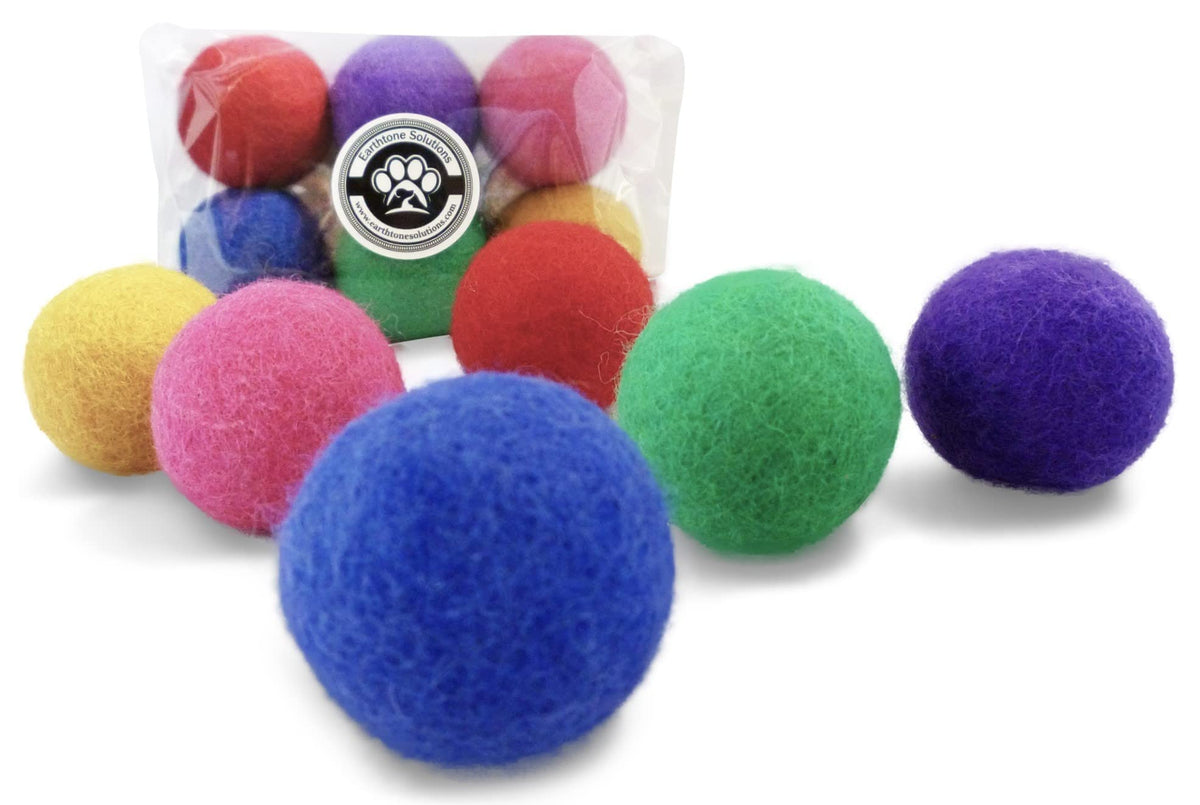 Earthtone Solutions bolas de lana para gatos, juego silencioso en interiores.