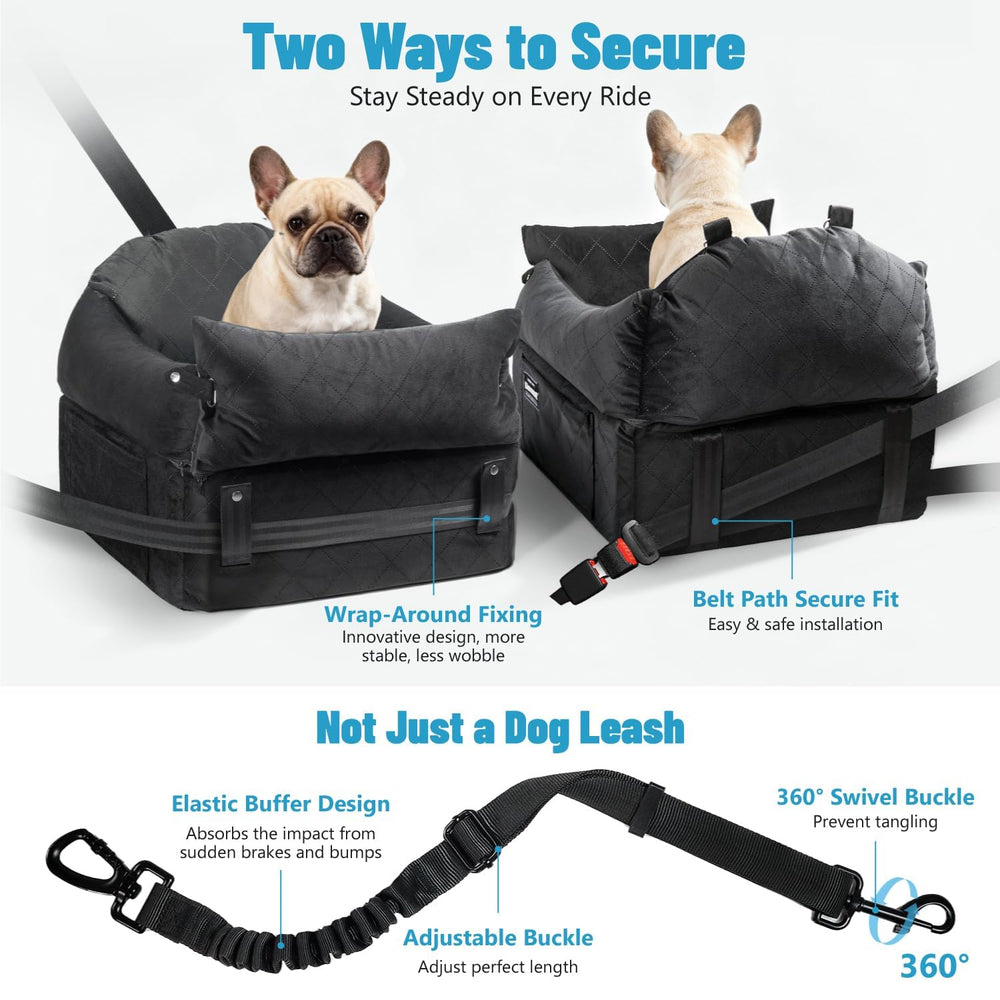 Cinturón de seguridad EASTBLUE para perro con giro de 360 grados, viaje más seguro.