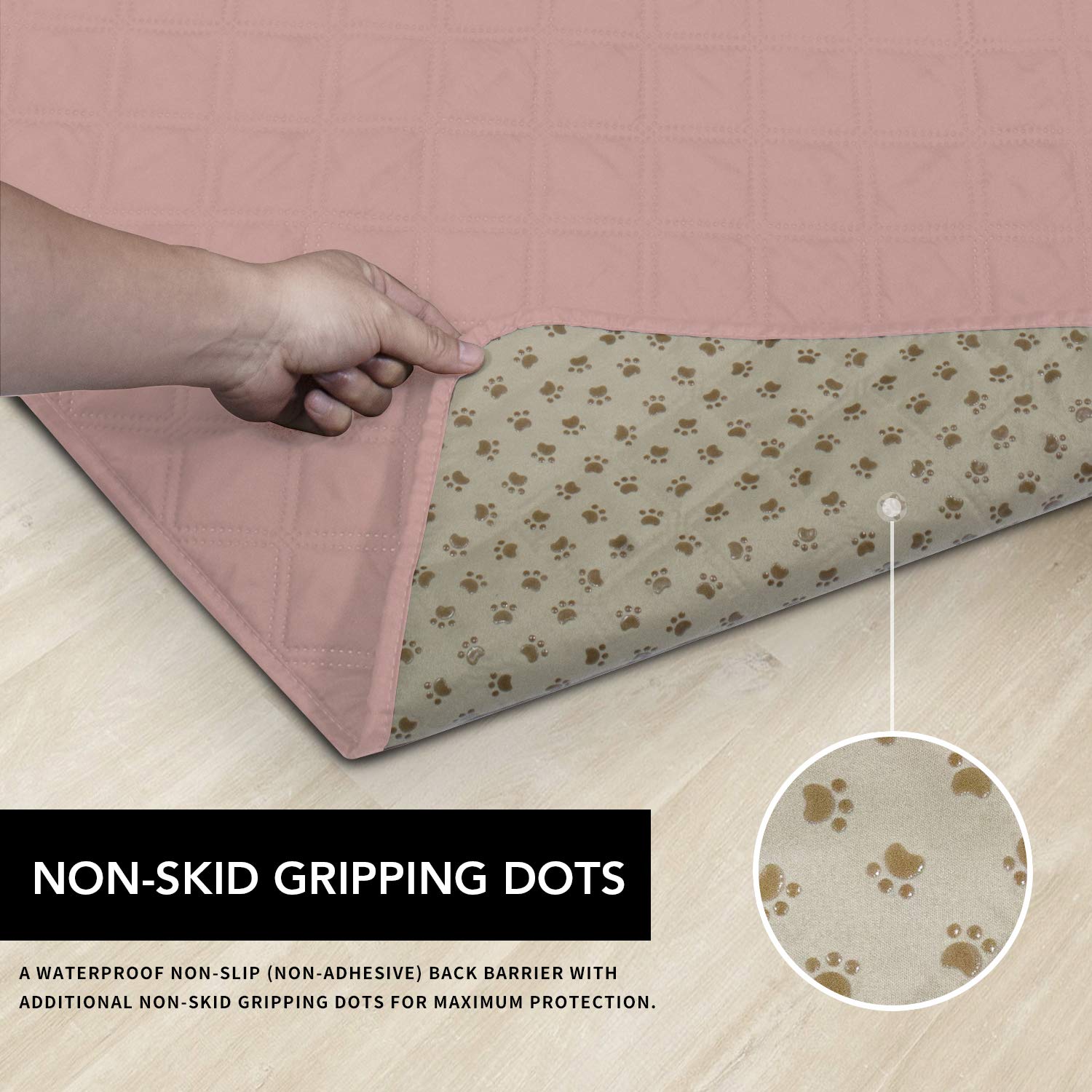 Easy-Going funda antideslizante, vista trasera para evitar deslizamientos.