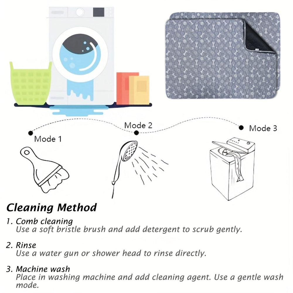 EasyDoller almohadilla lavable gris, lavado a máquina y secado rápido.