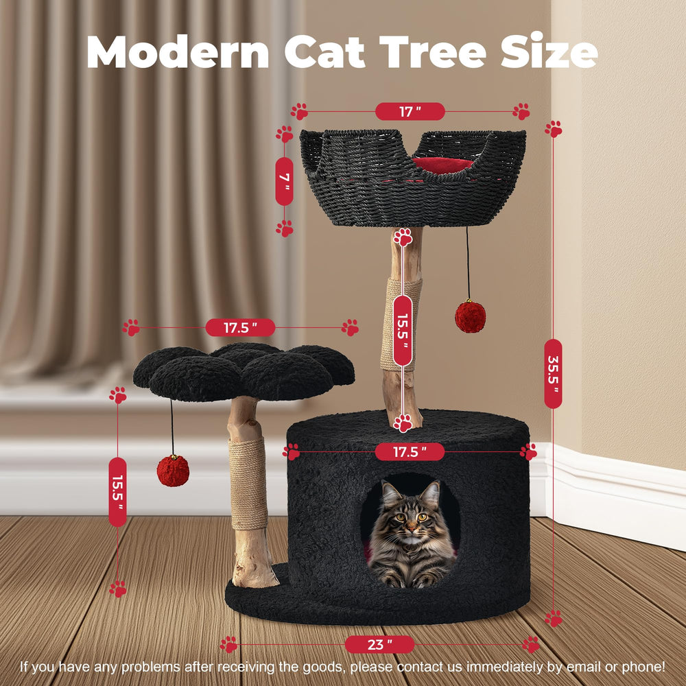 Easyego cesta-tejida-mano-gato: accesorio artesanal para juego y decoración.