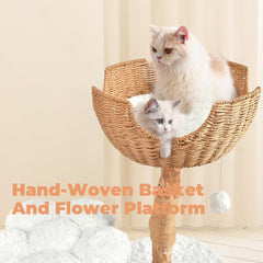 Easyego plataforma flor, punto focal suave para explorar y observar.