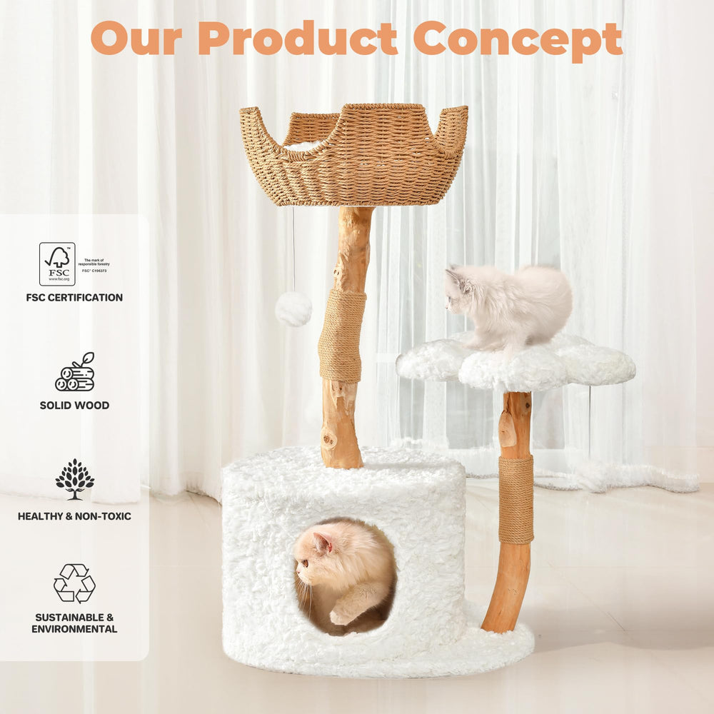Easyego tapetes todas las estaciones, superficie mullida y fácil limpieza para gatos.
