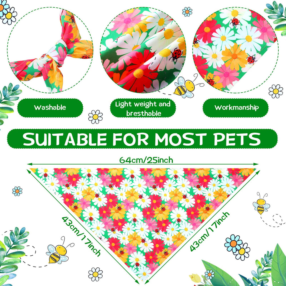 Bandanas de Eccliy para perro en colores brillantes, ideales para fotos.