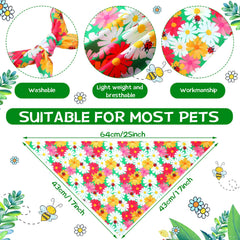 Bandanas de Eccliy para perro en colores brillantes, ideales para fotos.