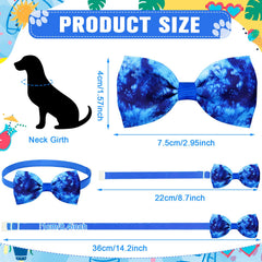 Pajarita Eccliy tie-dye para perros, ideal para eventos