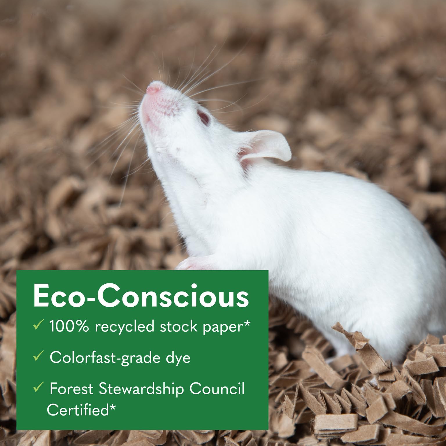 ECO BEDDING material natural biodegradable para mascotas.