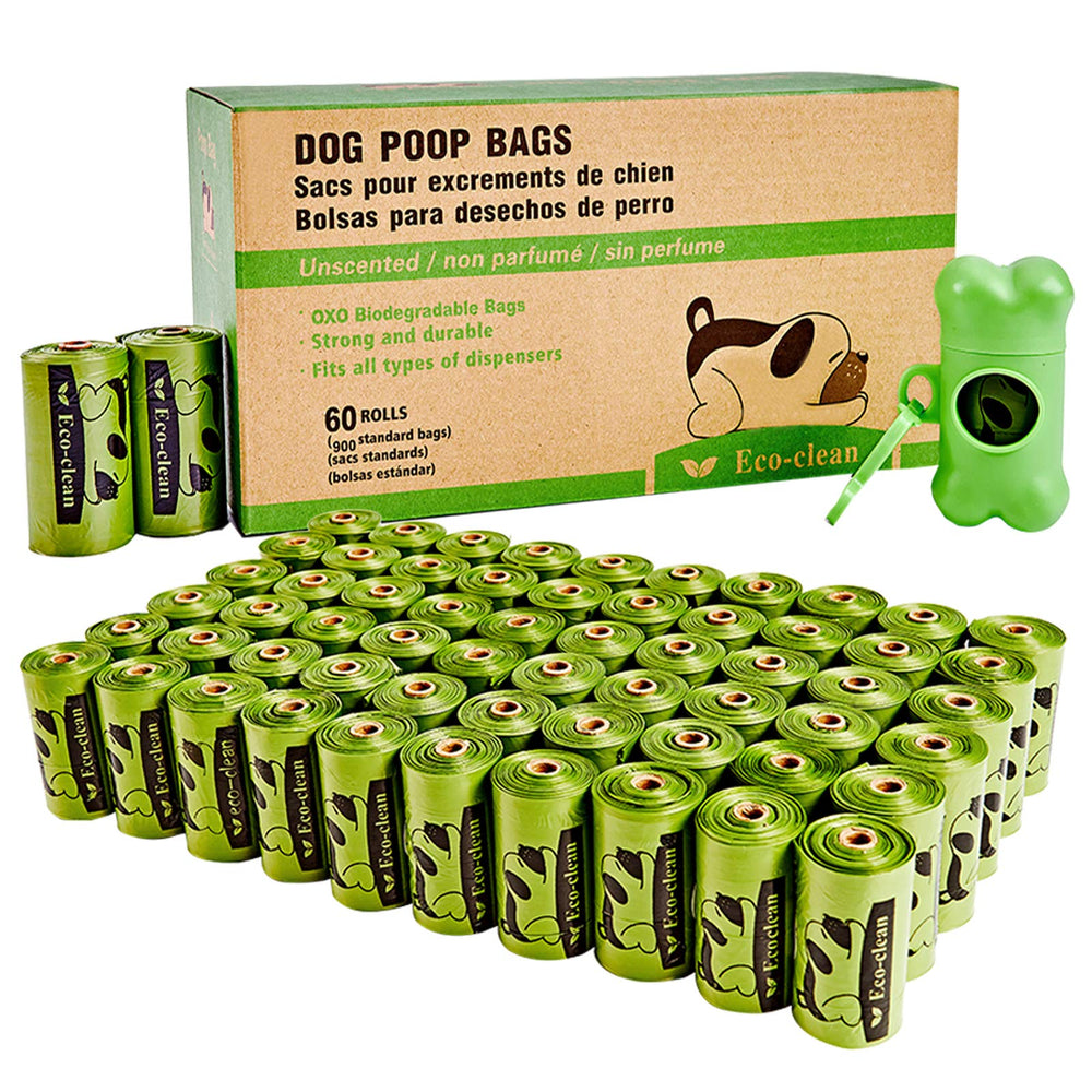 Bolsas ECO-CLEAN para desechos de perro con dispensador práctico para paseos.