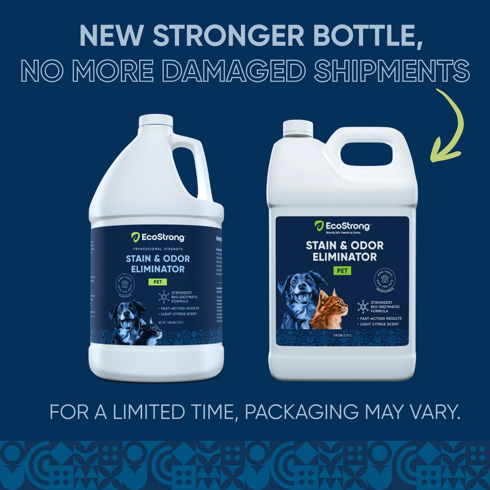 Rociado de Eco Strong sobre una superficie para eliminar olores y manchas.