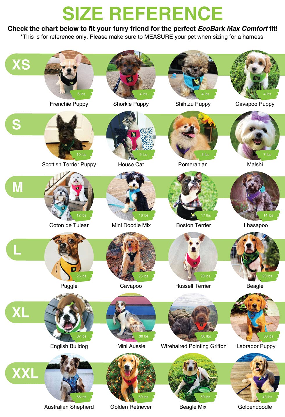 EcoBark Arnés perro diseño anti fricción reduce roce.