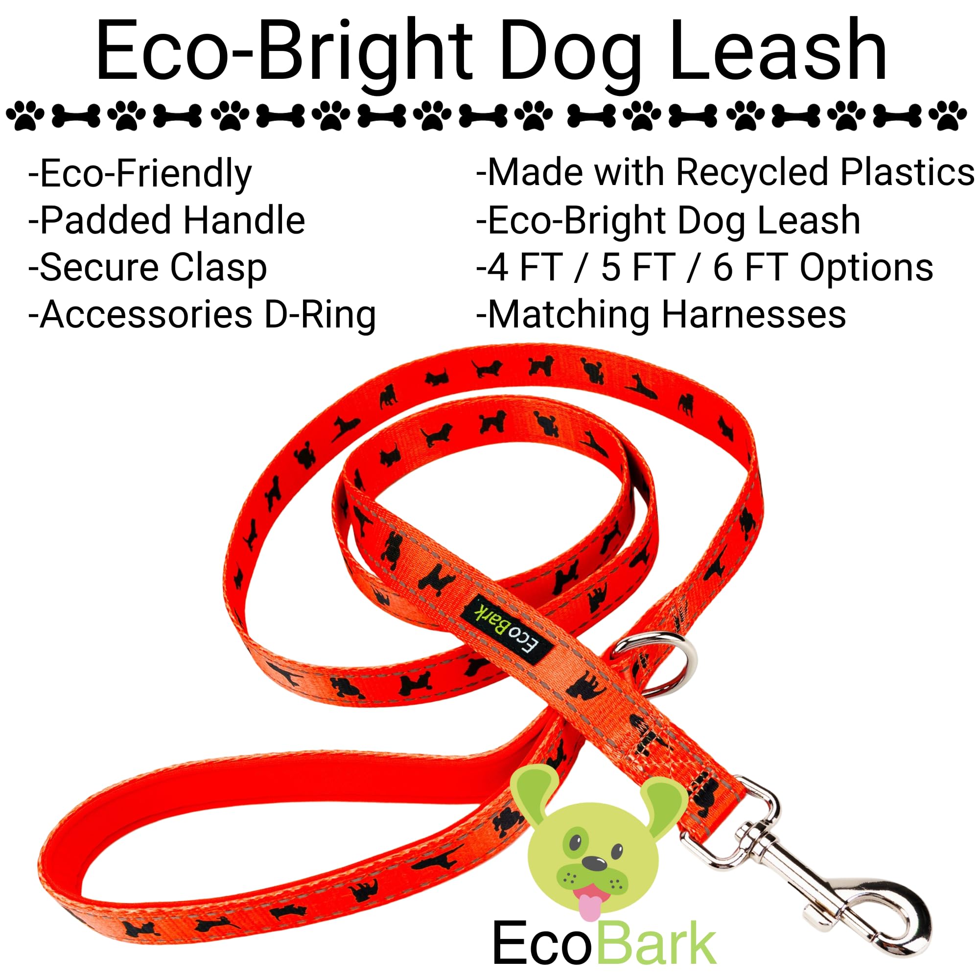EcoBark correa perro color azul cielo para estética y visibilidad