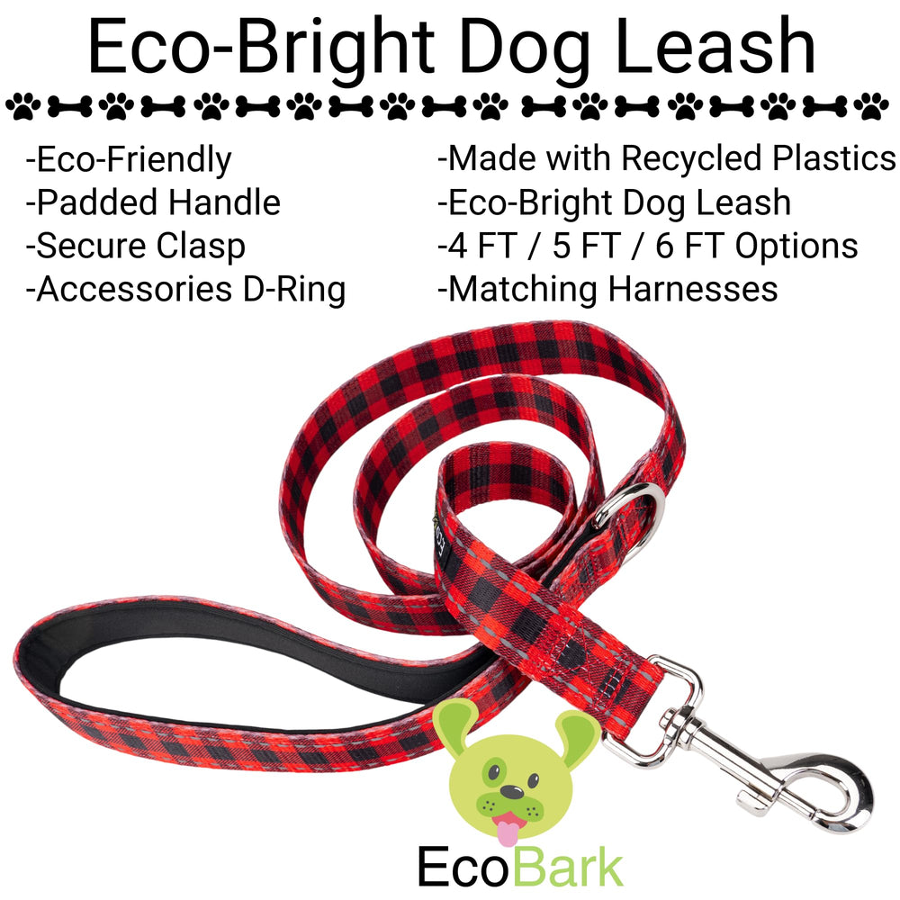 EcoBark correa con detalles reflectantes para mayor seguridad nocturna.
