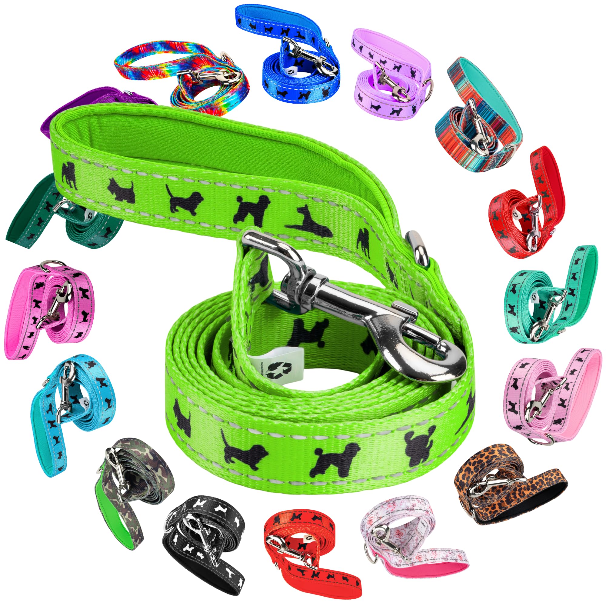 EcoBark correa para perros con asa acolchada para mayor comodidad durante el paseo