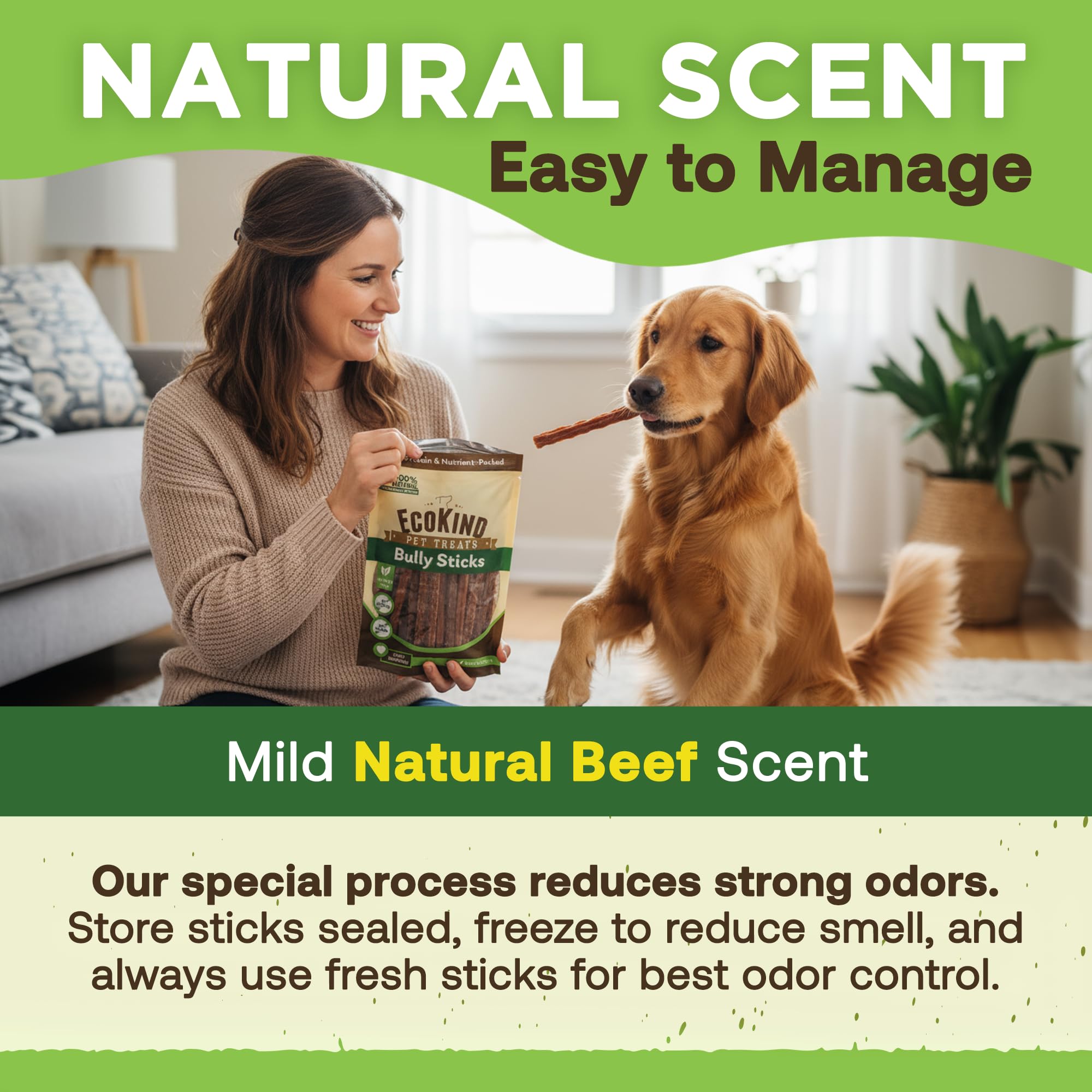EcoKind Apto para todas las razas, snack proteico sabroso.