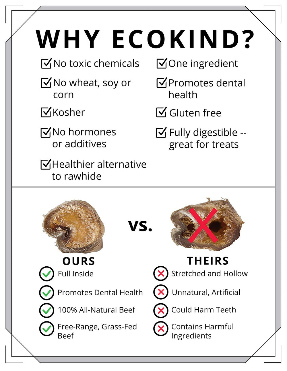 EcoKind Bully Stick: ayuda a la higiene dental de forma natural.