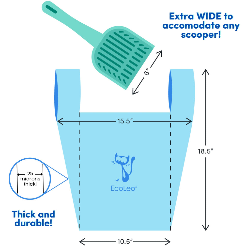 EcoLeo bolsas litter gato sin plástico: alternativa sostenible
