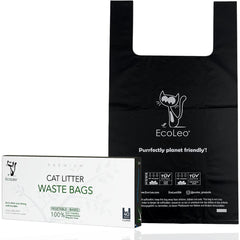 EcoLeo bolsas litter gato XL negro: resistentes y adecuadas para cajas grandes