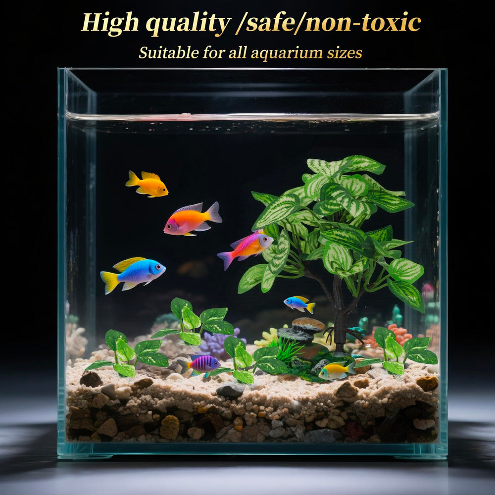 EDGCTYU ambiente acuario con plantas de seda mejora el hábitat visual.