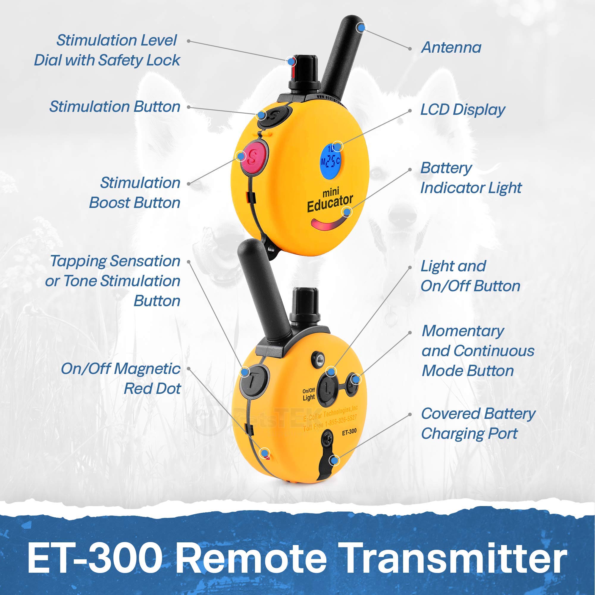 Educator ET-300 resistente al agua para entrenamientos en cualquier clima