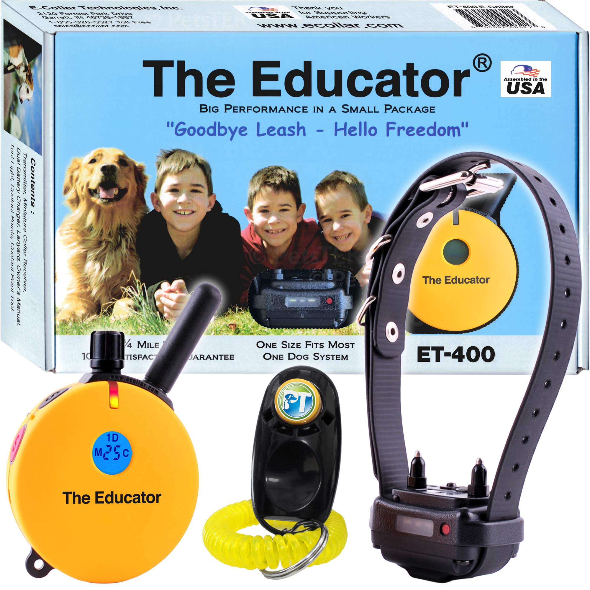 Mando remoto Educator ET-400 para entrenamiento a distancia seguro.