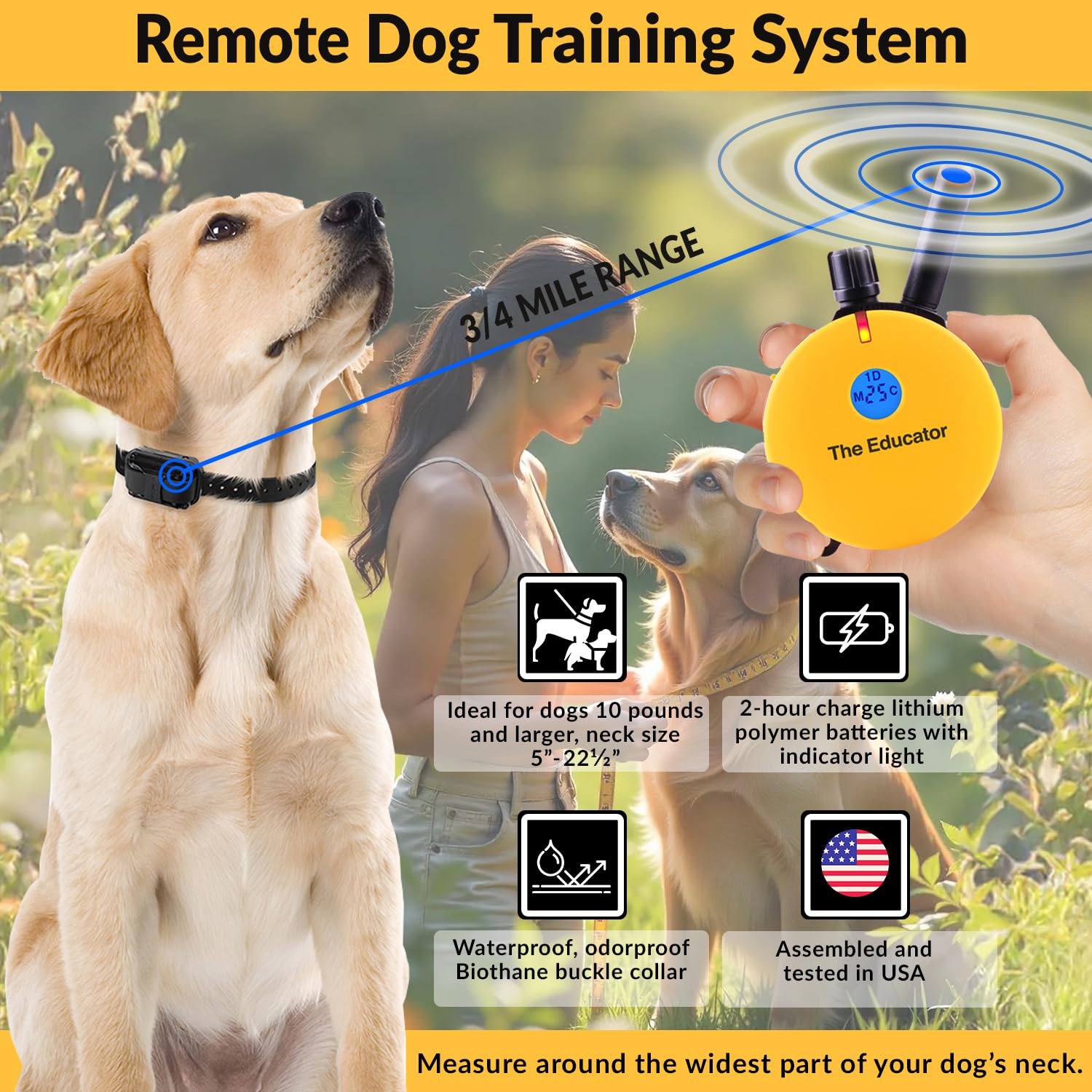 Educator receptor-mini-2x1-5-pulgadas: receptor compacto para perros pequeños y medianos