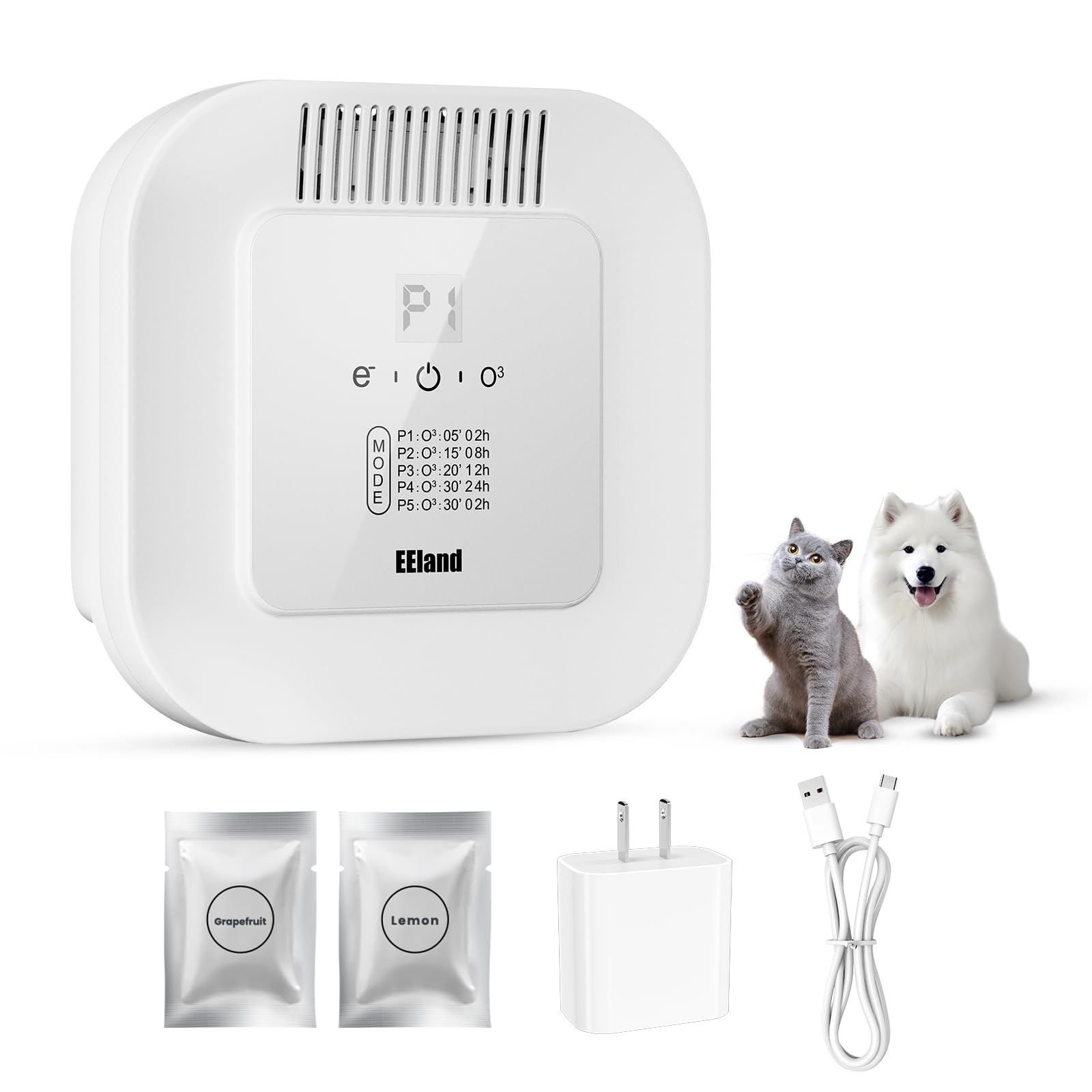 EEeland Desodorante Arena Gato frente: control de olores inmediato para la caja
