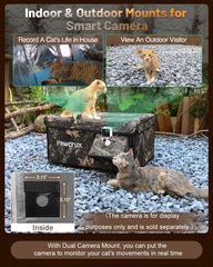 eekkii casa-gatos con aislamiento de 5 capas y aluminio para temperatura estable