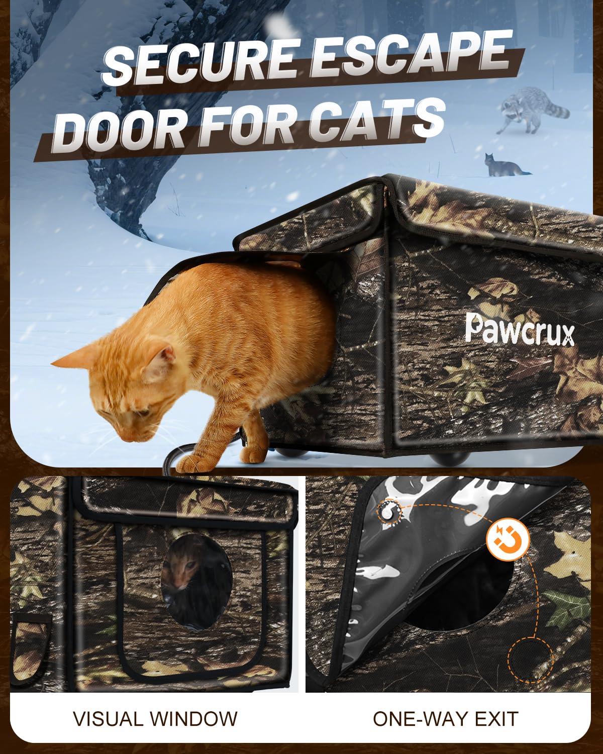 eekkii casa-gatos diseño-resistente todo-clima para exterior