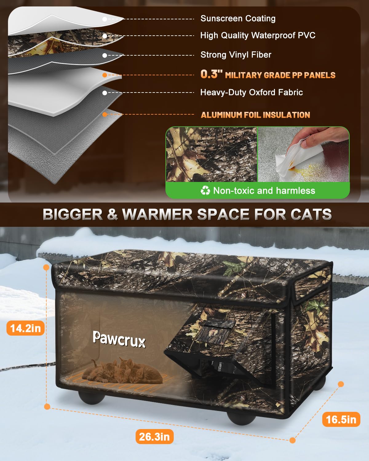 eekkii casa-gatos-proteccion-lluvia-techo-cortina, barrera extra contra la intemperie