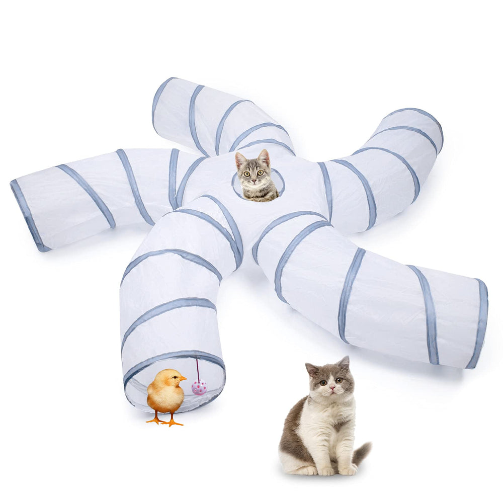 EGETOTA tunel gato interior amplio y plegable para juego.