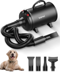 EGFKI secador para perros con cuatro boquillas para secado versátil en casa.