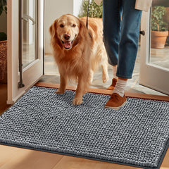 Alfombra absorbente EHEYCIGA para patas mojadas, captura humedad de inmediato.