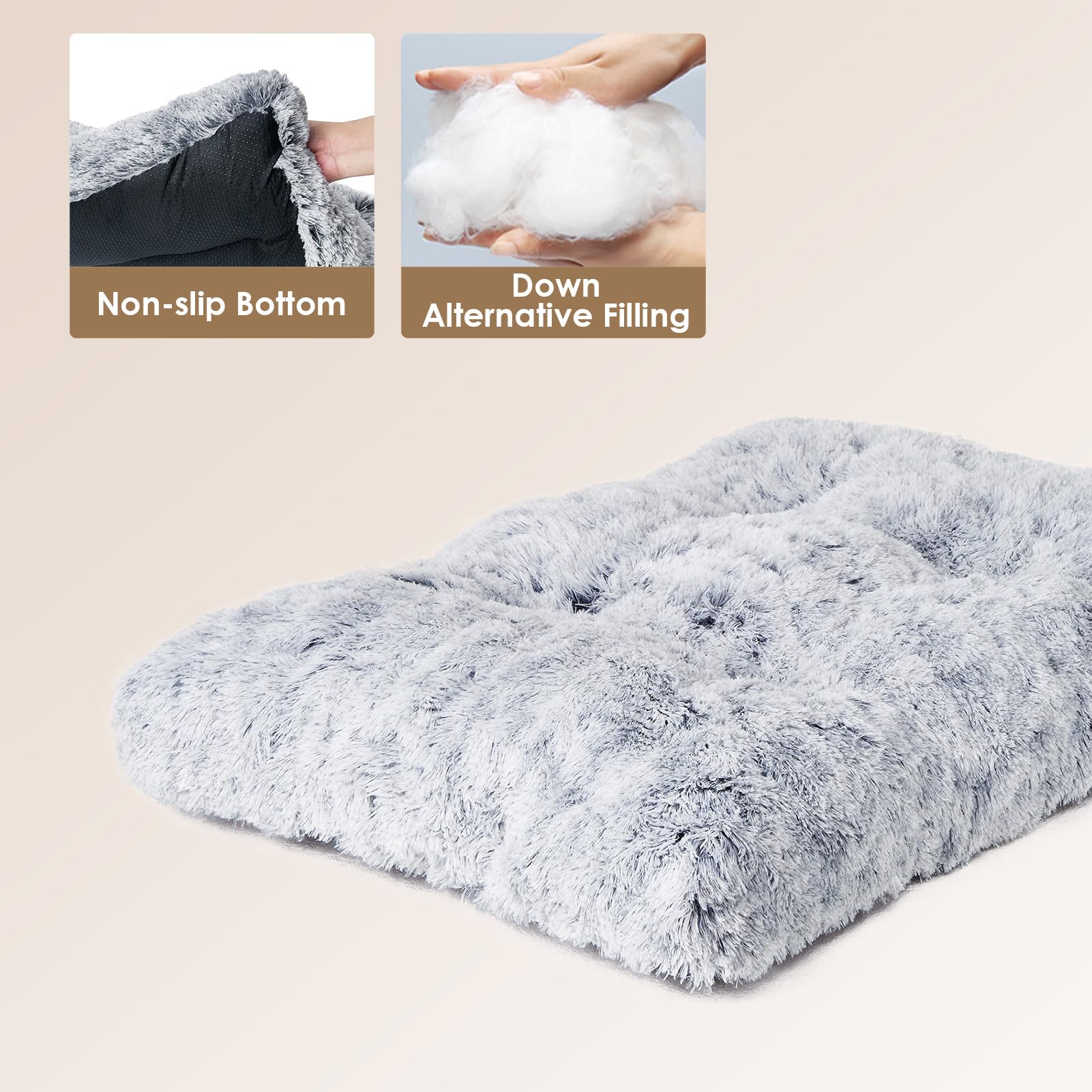 Base antideslizante EHEYCIGA mantiene estable la cama para perros grandes.