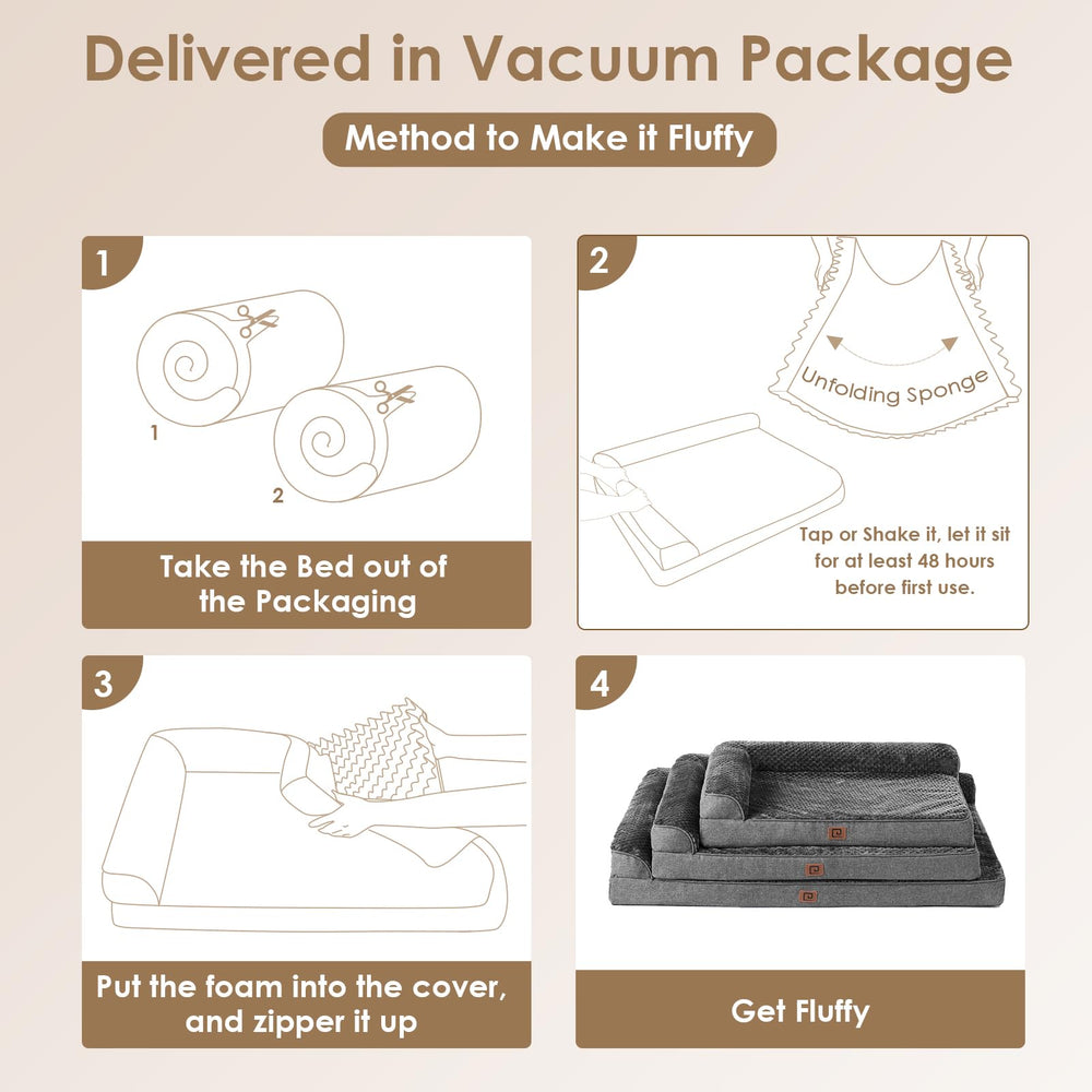 Cama EHEYCIGA XL base antideslizante para estabilidad.